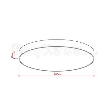 Davul (Pizza) Aydnlatma Sva st Bo kasa / 35cm / Ykseklik : 10cm