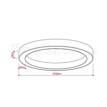 Halka (Simit) Sva st Aydnlatma / 120cm / Ykseklik : 10cm / Genilik : 10cm
