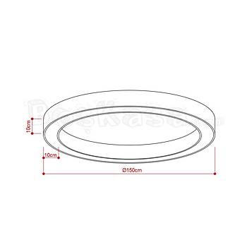 Halka (Simit) Sva st Aydnlatma / 150cm / Ykseklik : 10cm / Genilik : 10cm