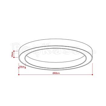 Halka (Simit) Sva st Aydnlatma / 60cm / Ykseklik : 10cm / Genilik : 10cm