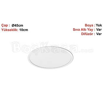 Davul (ember) Aydnlatma Sva Alt Bo Kasa / ap : 45cm / Ykseklik : 10cm