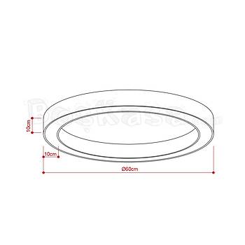 Halka (Simit) Aydnlatma Sva st Bo kasa / 60cm / Ykseklik : 10cm / Genilik : 10cm