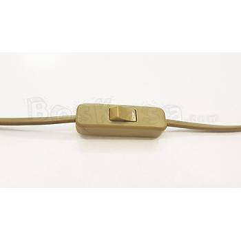Fili Arapuar Kablo Gold-Yeil 2 Metre - Anahtarl Kablo A Kapa 220V