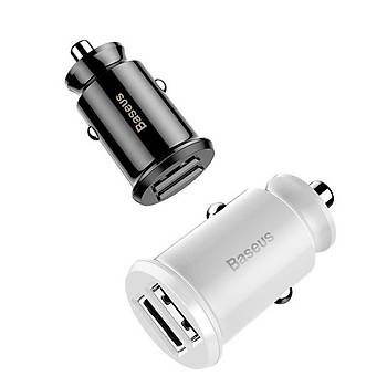Baseus Grain Minimal Tasarm ift Usb 3.1A Ara arj Cihaz Beyaz