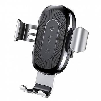 Baseus Gravity Wireless Ara arj Cihaz Telefon Tutucu Gm Gri