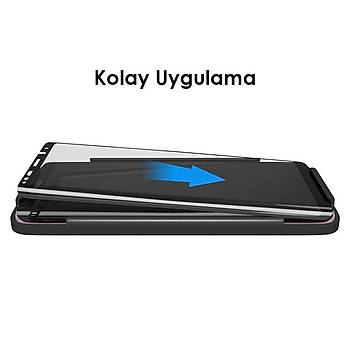 AntDesign 5D Tm Yzey Huawei Mate 10 Cam Ekran Koruyucu Siyah