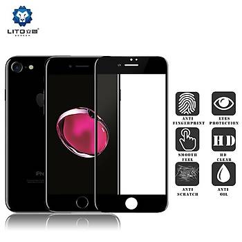 Lito 3D Full Cover iPhone 7/8 Plus Cam Ekran Koruyucu n / Siyah