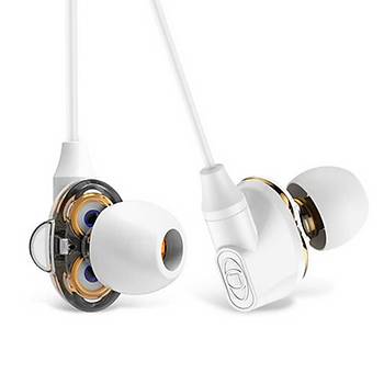 Baseus Encok H10 Dual Dynamic Kulakiçi Mikrofonlu Kulaklýk Beyaz