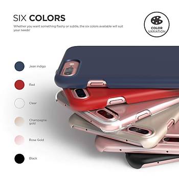 Elago iPhone 7 Plus / 8 Plus Slim Fit 2 Jean Indigo Kılıf Kırmızı
