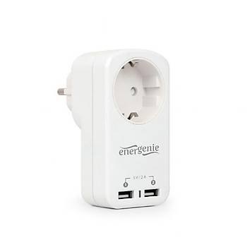 Gembird 2 Port Usb arj zellikli Akm Korumal Priz