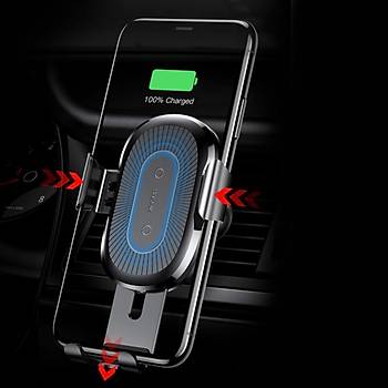 Baseus Gravity Wireless Ara arj Cihaz Telefon Tutucu Gm Gri