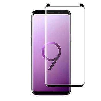 AntDesign 5D Tm Yzey Galaxy S9 Plus Cam Ekran Koruyucu Siyah