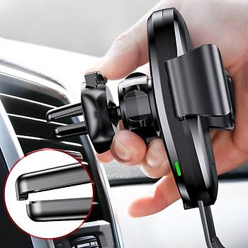 Baseus Gravity Wireless Ara arj Cihaz Telefon Tutucu Gm Gri