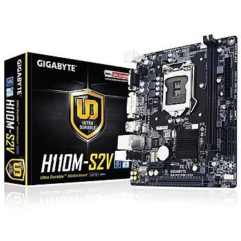 Gigabyte H110M-S2V Ddr4 V+Sata+Glan 1151P Anakart