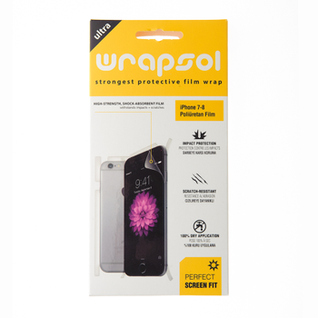Wrapsol iPhone 7 Plus/8 Plus n Arka Darbe nleyici Ekran Koruyucu