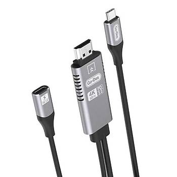 GoDes GD-8770 Serisi Type-C To HDMI 4K Destekli evirici Kablo