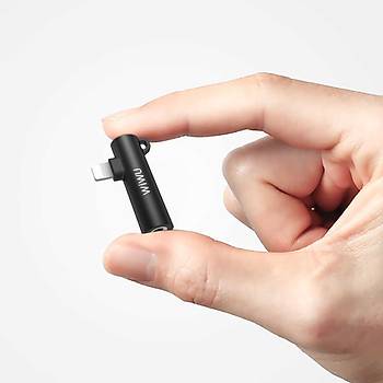 Wiwu ST03 Lightning Audio ve arj Dntrc Adaptr Gri