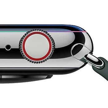 Apple Watch 40mm Baseus 0.3mm Full Screen Curved Tamperli Cam Ekran Koruyucu Film Siyah