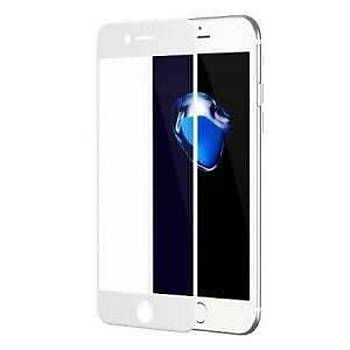 AntDesign 6D Eðimli Ön iPhone 8 Plus Cam Ekran Koruyucu Beyaz