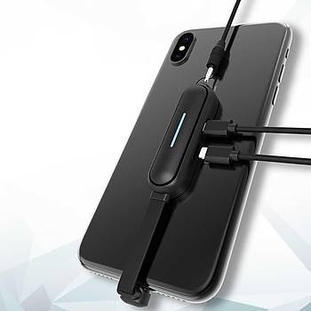 Wiwu Lightning Mobil Game Ses ve arj Dntrc Adaptr Krmz