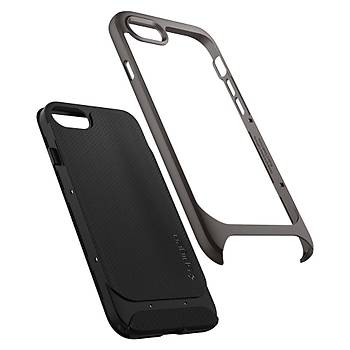 Spigen iPhone 7 / 8 Neo Hybrid Herringbone Serisi Kýlýf Gun Metal