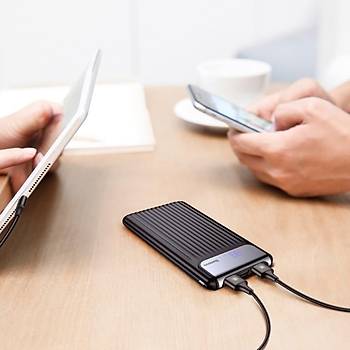 Baseus Thin QC 3,0 10,000 Mah Tanabilir Hzl arj Cihaz