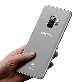 Baseus Wing Samsung Galaxy S9 Ultra Ýnce Kýlýf Transparan Beyaz