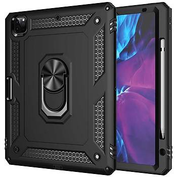 KinGcase Apple pad Pro 12.9 2020 Uyumlu Outdoor Defender Yzkl Klf