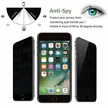 Piili Privacy Gizli Görünmez iPhone 8 Ekran Koruyucu Cam