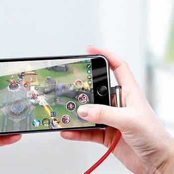 Baseus Mvp 2,4A iPhone Lightning Mobil Oyun Data Þarj Kablosu 1M