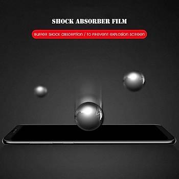 AntDesign 5D Tm Yzey Galaxy A8 2018 Cam Ekran Koruyucu Beyaz