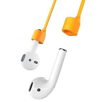 Baseus Strap Serisi Apple AirPods Kulaklk Asks Turuncu