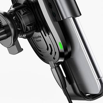Baseus Gravity Wireless Ara arj Cihaz Telefon Tutucu Gm Gri