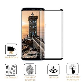 Piili 5D Tm Yzey Galaxy A8 2018 Cam Ekran Koruyucu Siyah