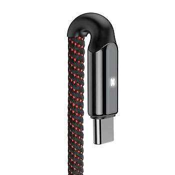 Baseus X-Type 3A Type-C Kopmaya Dayankl Data arj Kablosu 1M