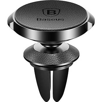 Baseus Small Ears Series Magnetic Suction Air Outlet Bracket Telefon Tutucu Siyah Suer E01
