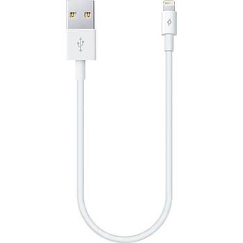 Ttec MiniCable 30 Cm iPhone Lightning Data Şarj Kablosu Beyaz
