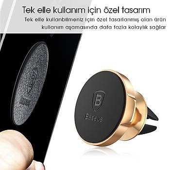 Baseus Small Ears Serisi Magnetic Bracket Mýknatýslý Araç Tutucu