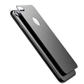 Lito 3D Full Cover iPhone 8 Plus Cam Ekran Koruyucu Arka / Siyah