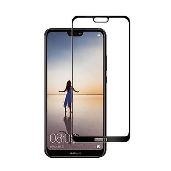 AntDesign 5D Tm Yzey Huawei P20 Cam Ekran Koruyucu Siyah