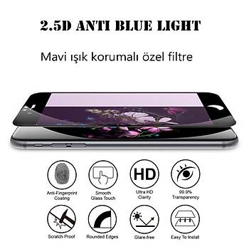 Piili Anti BlueLight iPhone 6/6S/7/8 Plus Mat Cam Ekran Koruyucu