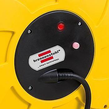 Brennenstuhl 9+2 Metre D Mekan Bahe Kablosu Makaras Otomatik IP44 Lisansl