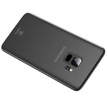 Baseus Wing Samsung Galaxy S9 Ultra Ýnce Kýlýf Transparan Siyah