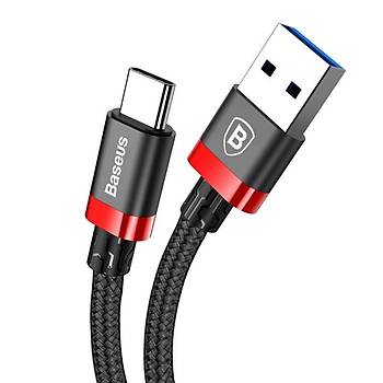 Baseusen Belt Çelik Örgü Kopmaz USB 3.0 1M Type-C Þarj Kablosu