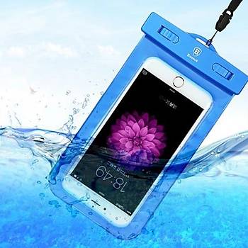 Baseus Waterproof Bag Su Geçirmez Telefon Çantasý Mavi