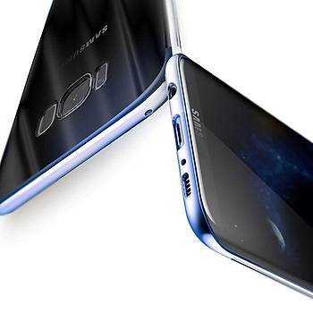 Baseus Samsung Galaxy S8 Glitter Ultra Ýnce TPU Kýlýf Mavi