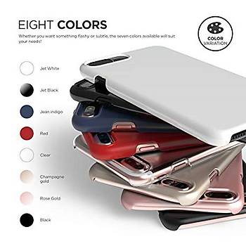 Elago iPhone 7 Plus / 8 Plus Slim Fit 2 Jean Indigo Kýlýf Beyaz