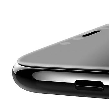 AntDesign 6D Eğimli Ön Panel iPhone 8 Cam Ekran Koruyucu Siyah