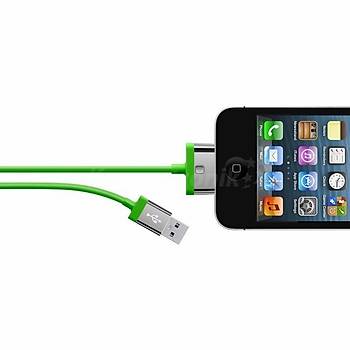 Belkin USB for İphone 4+İpad+İpod Uyumlu 2 Metre Şarj Cihazı Yeşil 