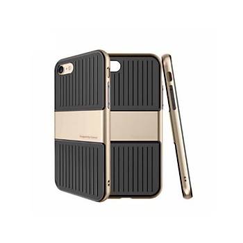 Baseus Travel Serisi iPhone 7 / iPhone 8 ift Katmanl Klf Gold